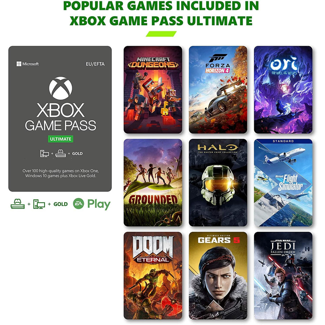 1 Month USA Xbox Game Pass Ultimate Membership - Xbox / PC - Digital Code